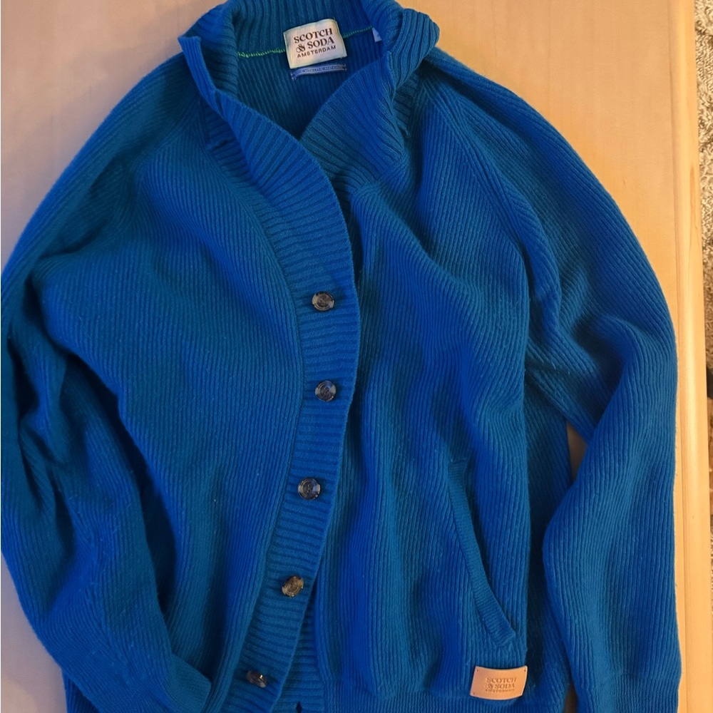 Scotch & Soda Royal Blue Cardigan